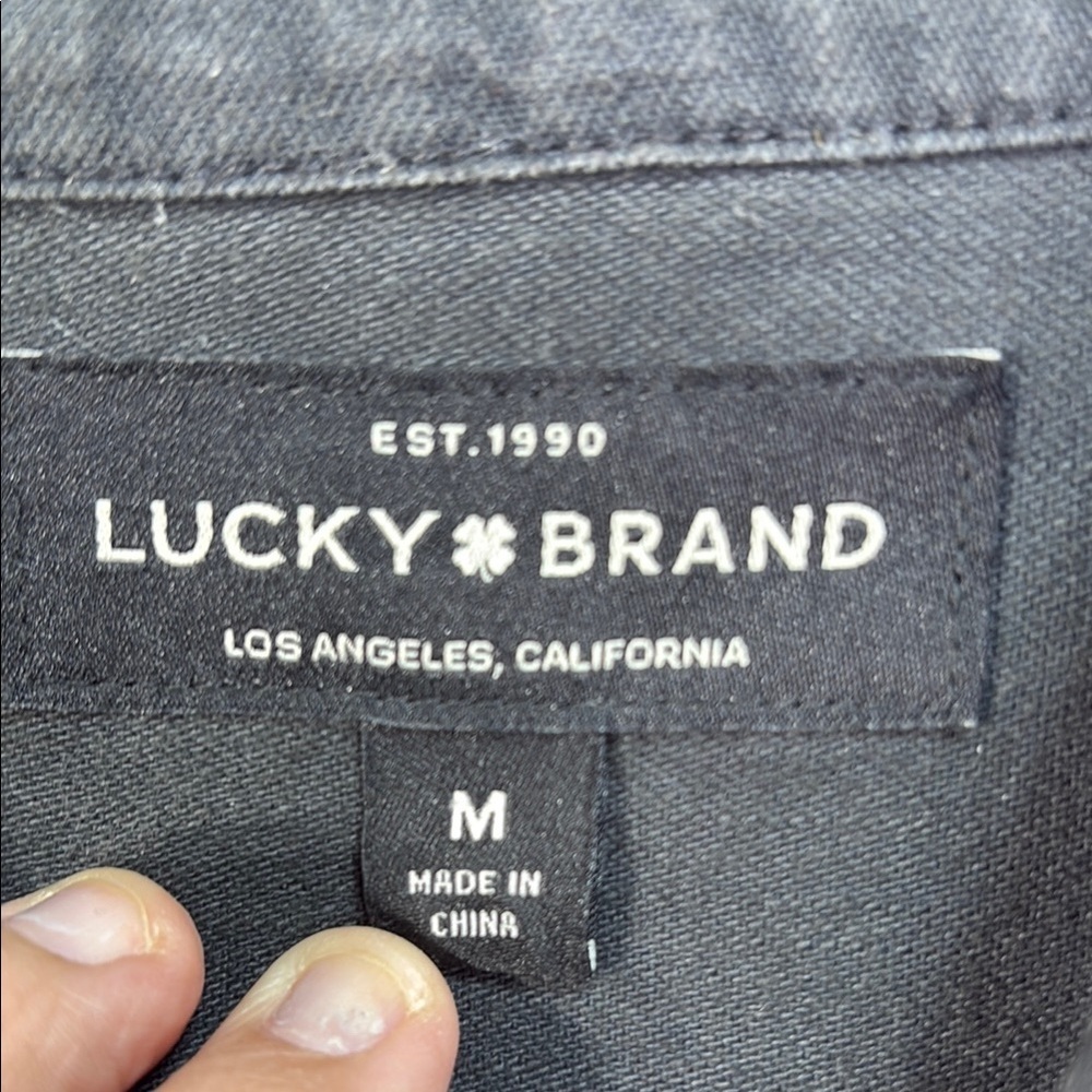 🏕️Lucky Brand off Black chore shirt Jacket - Picture 2 of 5